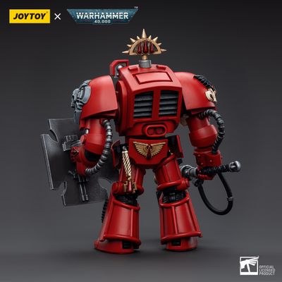Терминатор Кровавых Ангелов (Warhammer 40k) - КОЛЛЕКЦИОННАЯ ФИГУРКА 1/18 Blood Angels Assault Terminators Brother Taelon (JT5550) - JOYTOY