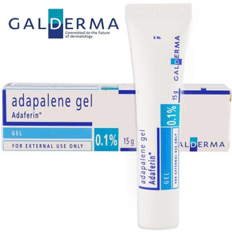 Adapalene (Адапален, Дифферин) gel 0.1% 15 гр.  Гель от прыщей и морщин. Galderma, Франция