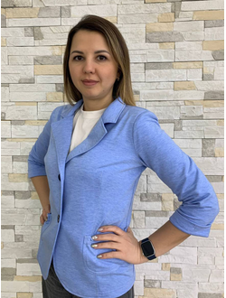 Жакет 138-1223 голубой