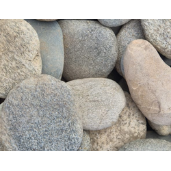 Галька плоская пестрая речная, фракция 70-150 мм