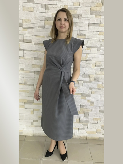 Платье 738-0326 полоска