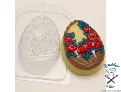 Корзина с розами пластиковая форма