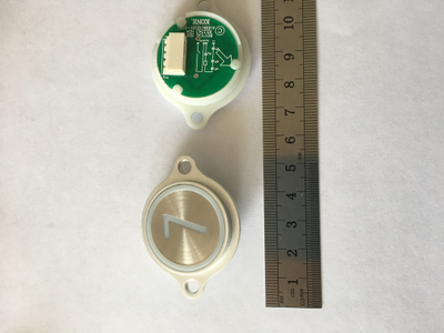 Круглая кнопка от "0" до "9" с ушками KONE (В наличии!)