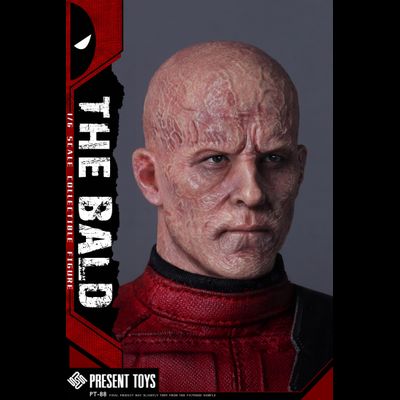 Скульпт (голова) Дэдпул без маски ("Дэдпул и Росомаха") - 1/6 The Bald (PT-SP88) - PRESENT TOYS