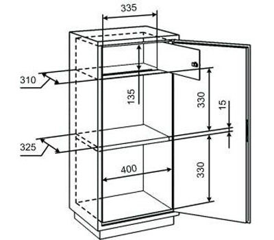 Шкаф бухгалтерский КБС 041т