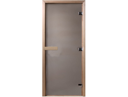 Дверь стеклянная 1600х70 (бронза)