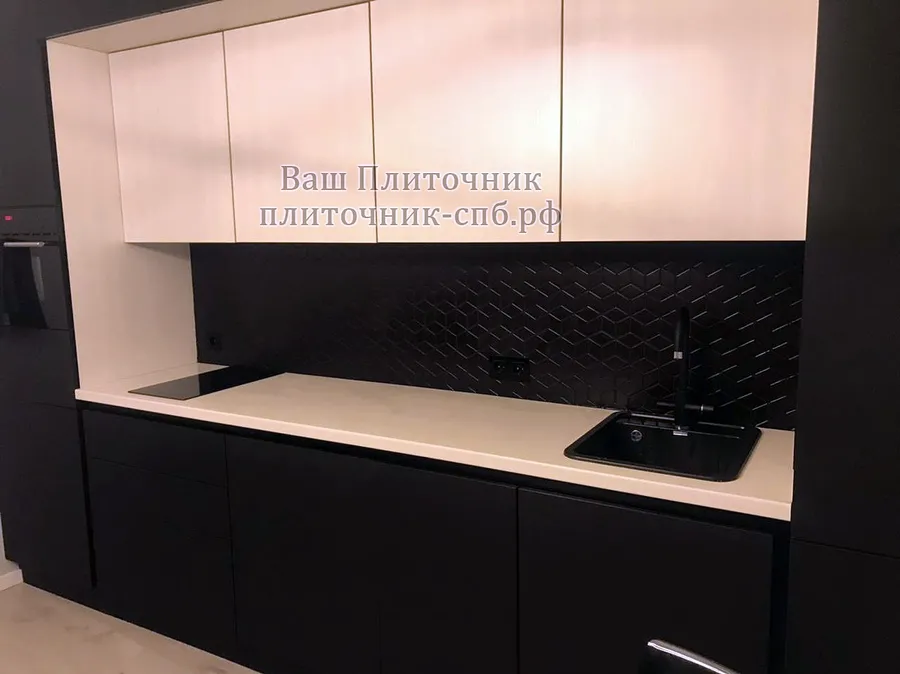 Облицовка фартука мозаикой