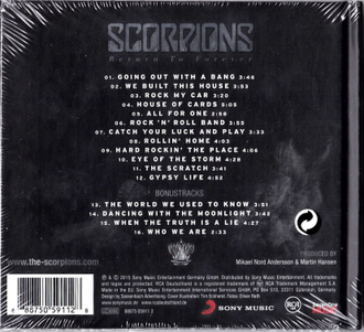 Scorpions - Return To Forever купить CD в интернет-магазине CD, LP"Музыкальный прилавок" в Липецке