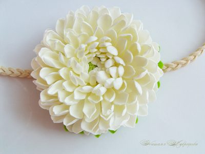 Повязка на резинке - хайратник "Астра".