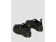DR. MARTENS ADDINA FLOWER BUCKLE LEATHER PLATFORM SHOES