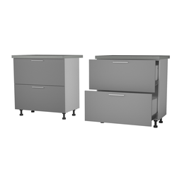 ЛЕ242 Стол кухонный Аляска Н-582 (800). Размер: 800*820*542/600