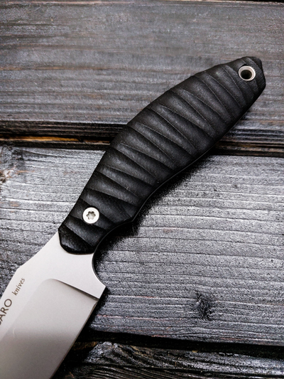 нож БЕЛКА сталь AUS10, рукоять G10, цвет  ЧЕРНЫЙ