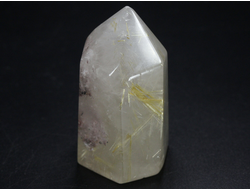 Кварц с рутилом (рутиловый), кристалл полированный, Бразилия (45*27*21 мм, 43 г) №28744