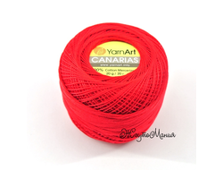 ПРЯЖА 100% МЕРСЕРИЗОВАННЫЙ ХЛОПОК - YARNART CANARIAS - КРАСНЫЙ (6328)