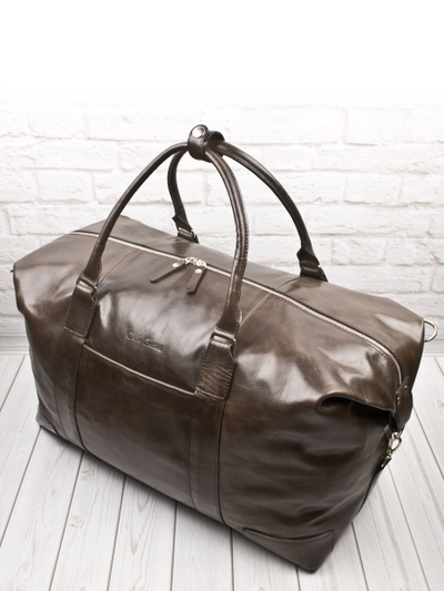 Кожаная дорожная сумка Fidenza Premium brown (арт. 
4036-52)