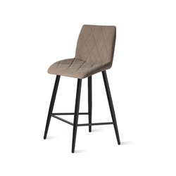 ОМЕГА ПОЛУБАРНАЯ Стул, Сиденье LEONARDO 05 кофе с молоком /каркас Черный