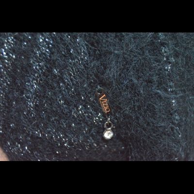 Черный теплый зимний берет для женщин Vizio Италия 5854