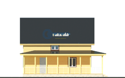 ДЖ-01 ГАБАРИТНЫЕ РАЗМЕРЫ: (10Х7,5М) 1,5 ЭТАЖА, ОБЩАЯ ПЛОЩАДЬ: 191М² (модификация 1)