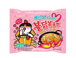 Корейская лапша Samyang Hot Chicken Flavor Ramen Carbonara со вкусом острой Карбонары, 130 гр
