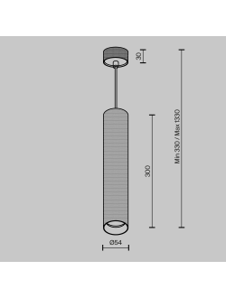 Подвесной светильник Artisan, P082PL-GU10-B