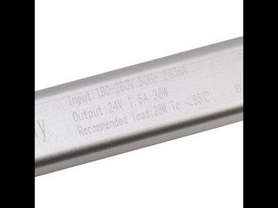 Блок питания 36W 24V IP22 Long (24V/1.5A/36W) (4LED/IP22 сетка/1 год)