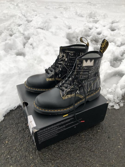 Ботинки Dr. Martens 1460 Black Smooth Basquiat