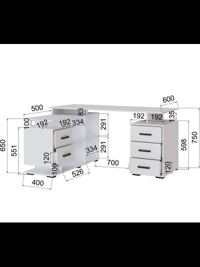 СКМУ-3 компьютерный стол угловой Белый с тиснением «Древесные поры»