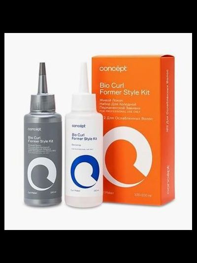 Concept Набор для холодной перманентной завивки для ослабленных волос №2 Живой локон (bio curl), 100 мл+100 мл