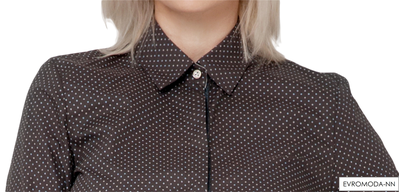 Блузка коричневая Чарми-W2FPB (36)