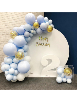 Фотозона из шаров, на праздник, круглая (ф)