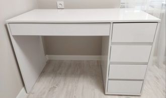 Стол компьютерный SV-Мебель №13 (Серия №2) (белый глянец)