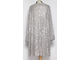 ПЛАТЬЕ-ТУНИКА НАРЯДНОЕ "РАСКЛЕШЕННОЕ ПАЙЕТКИ" серебро р.46,50,52,54,58