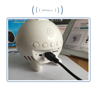 IP видеоняня WiFi (с информатором времени, месяцем и числом) с аккумулятором и с DVR, Full HD (Pro iCam)