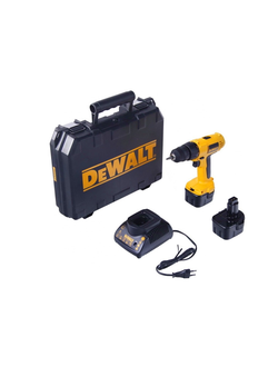 Дрель аккумуляторная DeWalt DW 907 К2 12 В 2*1,5 Ач NiCd БЗП-10мм 0-350/0-1200 об/мин 20 Нм 1 6кг