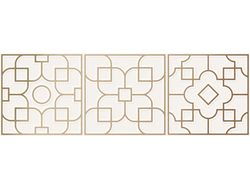 Декор, Villeroy&Boch Allegro 40х120см, белый-золото