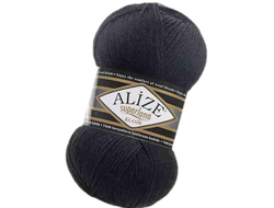 Superlana Klasik (Alize) пряжа цвет№ 60 черный