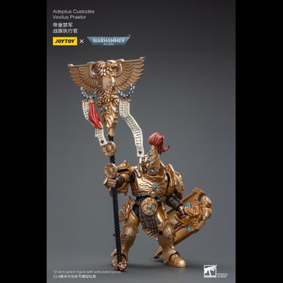 Адептус Кустодес - претор (Warhammer 40k) - КОЛЛЕКЦИОННАЯ ФИГУРКА 1/18 Adeptus Custodes Vexilus Praetor (JT7820) - JOYTOY
