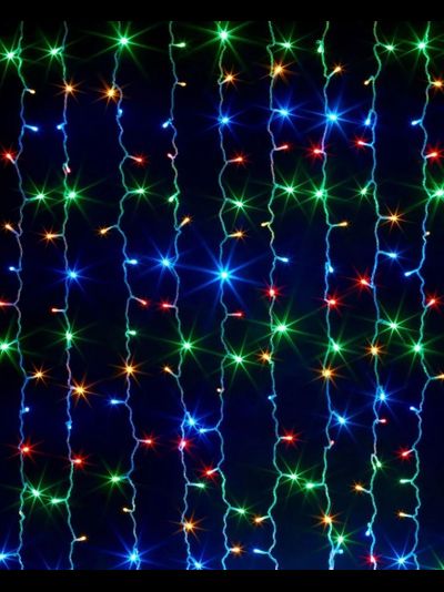 Гирлянда "Занавес" 1,8*1,8 м, LED, Разноцвет