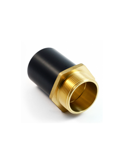 Переходной вкладыш Латунный/ПЭ 90х3" НР EUROSTANDARD