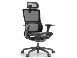 Кресло Metod / черный пластик / черная сетка / черная сетка