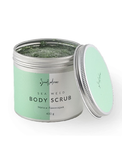 SmoRodina Sea Weed Скраб для тела «Вдыхай» Мята и Ламинария, 400г