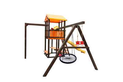 Детский уличный игровой комплекс Perfetto sport Bari 6 с качелями Паутина в Воронеже,