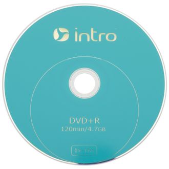 Носители информации DVD+R, 16x, Intro, Shrink/25, Б0016862