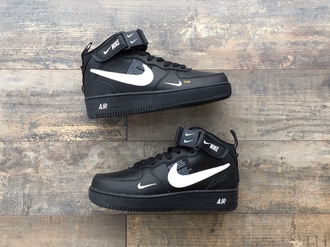 Кроссовки Nike Air Force 1 Utility Mid Black