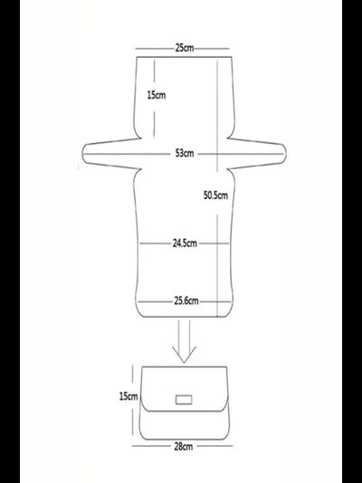 Канва пластиковая сумка 50х53 см черная