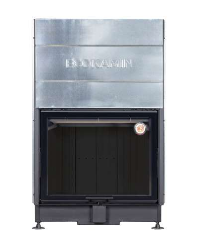 Каминная топка Вега 1000 MB принтинг черный шамот, Экокамин (Россия)