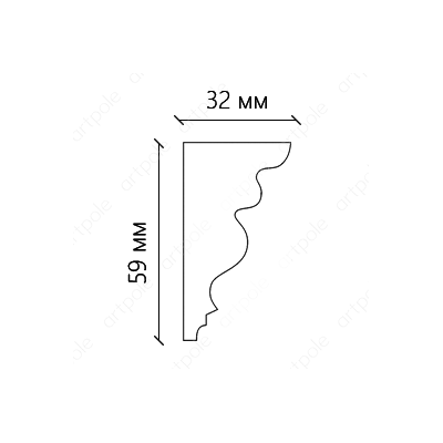 Карниз гладкий SKT26