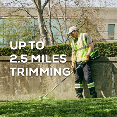 Скорость кошения Триммер аккумуляторный Greenworks GD82LT