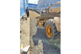 Выравнивание полотна перед укладкой дорожных плит