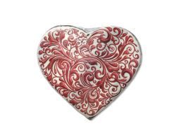 Пряник заварной  с декором "Сердце" 500 гр.